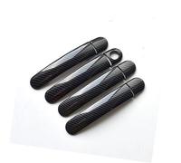 Wivplex for VW, for Golf, 5 MK5, for, V Rabbit 1K 2004-2009 Carbon Fiber Chrome Car Door Handle Cover Car Exterior Door Handle Cover(Black Model 1)