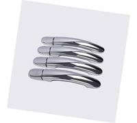 Wivplex for VW, GOL G5 G6 2009-2016 for Fox Suran Cross Chrome Door Handle Covers Trim Set for Voyage Saveiro 2012 Car Exterior Door Handle Cover(Silver 0 Keyhole)