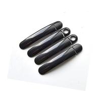 Wivplex for VW, GOL G5 G6 2009-2016 for Fox Suran Cross Chrome Door Handle Covers Trim Set for Voyage Saveiro 2012 Car Exterior Door Handle Cover(Black Carbon 2 Keyholes)