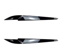 Wivplex For X5 X6 F15 F16 Gloss Black Car Front Headlight Eyebrow Eyelid Stickers Head Lamp Light Decoration Trim Eyebrows 2014-2018 Headlight Tint Sticker For X5(Gloss Black)