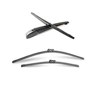 Wivplex Front And Rear Windshield Wiper Blades, for Ford, for Fiesta, 2008 2009 2010 2011 2012 Window Wiper Blade Natural Rubber Auto Car Accessories Front Wiper Blade(Front And Rear Wiper)