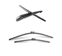 Wivplex Front And Rear Windshield Wiper Blades, for Ford, for Focus, Hatchback 2007 2008 2009 2010 2011 Windshield Window Wiper Blade Auto Car Accessories Front Wiper Blade(Front And Rear Wiper)