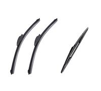 Wivplex Front And Rear Windshield Wiper Blades, for Jeep, for Wrangler 2007-2015 Windscreen Windshield Window Wiper Blade Natural Rubber Car Auto Accessories Front Wiper Blade(Front And Rear Wiper)