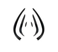 Wivplex Front Bumper Fog Lamp Eyebrow Lip Decorative Cover, for, Accessories W205 2015-2018 C180 C200 C260 C43 AMG Front Spoilers Front Bumper Chin Spoiler(BLACK Black)
