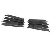Wivplex Front Central Dashboard Air Conditioning Middle Ac Vent Grille Repair Kit, for Mercedes, for Benz, C Class W204 2011-2014 204830615 2048306054-ML Car Air Vent Clip(BLACK Middle One Pair)