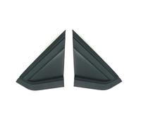Wivplex Front Left Right Mirror Cover Quarter Window Trim Triangle Plate 9647011377 9647011277, for Citroen, for C4 1.6D 2004-2010 Side Mirror Triangle Cover(Black 1 Pair)