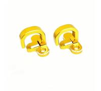 Wivplex Front Rear Brake Lines Hose Cable Guide Clamp Parts Accessories, for Suzuki, DRZ400SM DRZ 400SM DR-Z 400 SM 2005-2021 2022 2023 Motorcycle Brake Hose Clamp Clip(2Pcs-Gold)