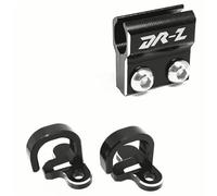 Wivplex Front Rear Brake Lines Hose Cable Guide Clamp Parts Accessories, for Suzuki, DRZ400SM DRZ 400SM DR-Z 400 SM 2005-2021 2022 2023 Motorcycle Brake Hose Clamp(1Set-3Pcs-Black)