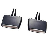 Wivplex Front Rear Conditioning AC Vent Grille Slider Clip Repair Kit, for BMW, X5 X6 E70 E71 E72 2007-2014 Car Air Vent Clip(BLACK Rear 2PCS)