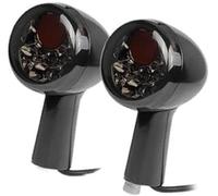 Wivplex Front Rear Turning Indicator Lights Aluminum Motorcycle Turn Signal Brake Tail Light Flash Lamp, for Sportster XL883 XL1200 1992-up Motorcycle Indicator Light(BLACK Long Handle)