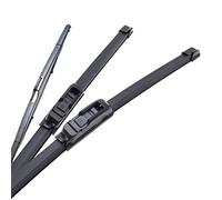 Wivplex Front Rear Windscreen Wiper Blades, for Peugeot, for 206 SW Estate 2006 2005 2004 2003 2002 2001 Front Rear Window Windshield Front Wiper Blade