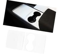 Wivplex Gear Shift Panel Trim Car Sticker Central Control Cover, for Tesla, for Model 3 Y Protection Retrofit Film Interior Decoration Door Armrest car Dashboard Trim Strip(Black Matte White)