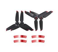 Wivplex Gift Sticker Propeller Accessories Tip Quick Release Light Weight ABS Propellers, for DJI, FPV Drone 5328S Drone Propeller Replacement(4pcs red)