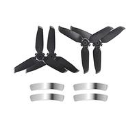 Wivplex Gift Sticker Propeller Accessories Tip Quick Release Light Weight ABS Propellers, for DJI, FPV Drone 5328S Drone Propeller Replacement(4pcs sliver)