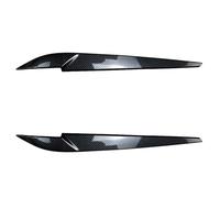 Wivplex Glossy Carbon Front Headlight Eyebrow Eyelid Stickers Head Lamp Light Decoration Trim Sticker 2014-2018 for X5 X6 F15 F16 Headlight Tint Sticker For X5(Carbon Fiber)