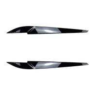 Wivplex Glossy Carbon Front Headlight Eyebrow Eyelid Stickers Head Lamp Light Decoration Trim Sticker 2014-2018 for X5 X6 F15 F16 Headlight Tint Sticker For X5(Gloss Black)