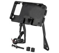 Wivplex GPS Moto Phone Mount, for MOTO, for GUZZI, for V85TT V85 TT 2019 2020 Motorcycle Windshield Stand Holder Mobile Phone GPS Navigation Plate Bracket Motorcycle Phone Holder(BLACK USB charging A)