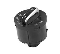 Wivplex Headlight Switch 3C8941431XSH Head Lamp Switch Control Front Driver Side, for Volkswagen, for Jetta, 2006-2009 ABS Black Headlight Switch Replacement