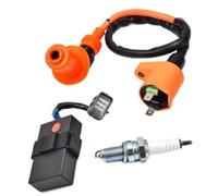 Wivplex Ignition Coil Spark Plug Kit, for 300 Trx 300Fw 2X4 4X4 1998-2000 Models, for 30400-Hm5-506 30410-Hm5 A11 2-Piece Set Bike Ignition Spark Coil Bike Ignition Spark Coil