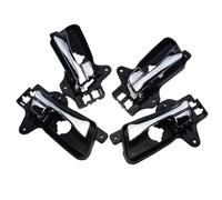 Wivplex Inside Door Handle Chrome Front Rear Left Right, for Elantra, Touring 2.0L 82610-2L010 82620-2L010 83610-2L010 2009-2012 Replacement Cabin Door Handle(Black A Set 4 Pcs)