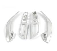 Wivplex Interior Door Armrest Window Lift Cover Trim Decoration Accessories Chrome, for Ford, Kuga Escape 2013 2014 2015 2016 2017 Window Switch Trim