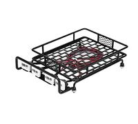 Wivplex Large Middle Small Size Roof Rack Luggage Carrier With Round/Quadrate Lights, for Axial, SCX10 1/10 RC Crawler Car Toy Car Roof Rack(Large Quadrate 1)