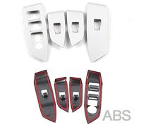 Wivplex LHD Inner Door Armrest Window Lift Switch Frame Trim Sticker Chrome, for Mazda, CX-5 CX5 CX 5 2017 2018 Window Switch Trim(ABS SL)