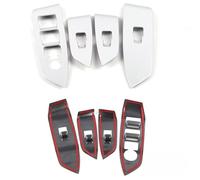 Wivplex LHD Inner Door Armrest Window Lift Switch Frame Trim Sticker Chrome, for Mazda, CX-5 CX5 CX 5 2017 2018 Window Switch Trim Panel(ABS SL)