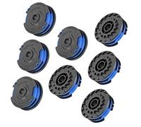Wivplex Line String Trimmer Spool, for Greenworks, 1.65mm dia Double Line 8. long Trimmer Spool Grass Trimmer Line, for 40V Lawn Trimmers G40LT G40LTK2 G40LTK2x (4) Lawn Mower Spool(BLACK 8)