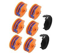 Wivplex Line String Trimmer Spool, for Qualcast GGT4401, GGT4502, GGT600A1, GT25 350 Watt, GT30, GGT450A1, Replacement Trimmer Spool Garden Grass Trimmer Line 8.3 metre x 1.65mm (6 Spool+2 Cover) Lawn
