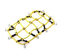 Wivplex Luggage Net Elastic Luggage Roof Rack Net 1:10, for Axial, SCX10 D90 TRX4 CC01 RC Climbing Car With Hook Toy Car Roof Rack(Yellow)