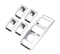 Wivplex Matt Chrome Door Window Switch Panel Cover Car Stylings Trim, for Mercedes, C Glk Class W176 W246 W204 W212 W218 X204 Window Switch Trim