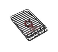 Wivplex Metal Luggage Rack With 6 LIGHT Lights Climbing Car Accessories Climbing Car Roof Luggage Rack With 6 Lights Toy Car Roof Rack(Square White)