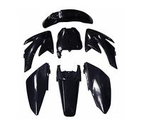 Wivplex Motorcycle Dirt Bike Body ABS Fender Guard Fairing Body Cover Kits Fenders Panels Mudguard Covers CRF70 70CC Motorcycle Fender(Black)