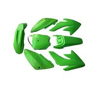 Wivplex Motorcycle Dirt Bike Body ABS Fender Guard Fairing Body Cover Kits Fenders Panels Mudguard Covers CRF70 70CC Motorcycle Fender(Green)