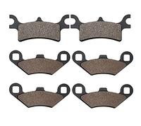 Wivplex Motorcycle Front And Rear Brake Pads, for Polaris, 500, for Sportsman, 500 HO EFI 2003-2008 Motorcycle Brake Pads(Front and Rear)