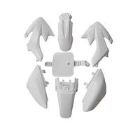 Wivplex Motorcycle Full Fairing Body Cover Kits Enduro ABS Fender Mudguards XR CRF 50 SSR SDG Pitster Pro 50cc 70cc 110cc Motorcycle Fender(White)