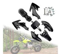 Wivplex Motorcycle PP Plastic Fairing Body Kits CRF50 XR50 Pit Dirt Motor Trail Bike 50cc 70cc 90cc 110cc 125cc 140cc Fairing Shell(Black)
