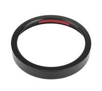 Wivplex Motorcycle Speedometer Trim Bezel Trim Ring Aluminum, for Harley, Sportster 883 1200 Dyna Street Bob Low Rider Black/Chrome Speedometer Bezel(Black)