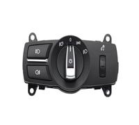 Wivplex Multifunctional Car Front Head Lamp Headlight Switch Assembly, for BMW, 5 6 7 Series X3 X4 F10 F11 F07 F06 F01 F25 F26 61319192744 Easy Installation Headlight Switch(BLACK Model B)