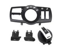 Wivplex Multifunctional Car Front Headlight Rotary Switch Headlamp Button Cover Panel Replacement, for BMW, 5 6 7 Series X3 X4 F10 F11 F07 F06 F01 F25 F26 Easy Installation Headlight Switch Replacemen