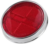 Wivplex No.8191069015 Bumper Reflector, for Toyota, for Land Cruiser, FJ25 FJ40 FJ55 1958-1973 Rear Side MarkerDurable ABS 1 Pair Red Rear Bumper Reflector(BLACK 1)