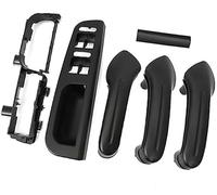 Wivplex Ponnyc Car Inner Interior Door Handle Front Rear Left Right Pull Grab, for Vw, for Bora, for Golf 4, for Mk4, for Jetta 1999-2007 1J4867179A car Door Handle Frame Trim(Black 4door 6pcs)