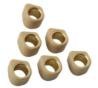 Wivplex Racing Variator Roller Weights 16x13mm, for 50cc 4T Scooter Models 4g 5.5g 6g 7g Pulley Weight Roller Set(BLACK 16x13mm 6g)