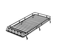 Wivplex RC 1:10 Roof Luggage Rack With 6 Pieces LIGHT Light Bar, for Jeep, D90 RC Toy Car Roof Rack