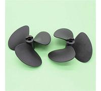 Wivplex Rc Boat Parts 70/80mm 3 Blades Propeller 5mm Shaft Screw Positive/Reverse Propellers Black RC Bait Fishing Boat Propeller Replacement(D70mm Reverse)