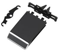 Wivplex Rear Console AC Vent Grille Outlet Cover Panel Air Conditioner Slider Clip, for Maserati, Ghibli 2014-2020 670021523 Car Air Vent Clip(BLACK 1PC ac vent clip)