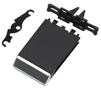 Wivplex Rear Console Air Conditioning AC Vent Grill Outlet Cover Panel, for Maserati, Quattroporte 2013-2020 670011357 Car Air Vent Clip(BLACK Grille Slider 1PC)