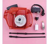 Wivplex Recoil Pull Starter Ignition Coil Fuel Filter Return Line Hose Primer Bulb Chainsaw Replace Spare Part, for Husqvarna, 435 440 504597002 Chainsaw Recoil Starter