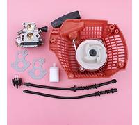 Wivplex Recoil Rewind Pull Starter Carburetor Fuel Filter Return Line Hose Chainsaw Replacement Spare Tool Part, for Husqvarna, 435 440 50459700 Chainsaw Recoil Starter